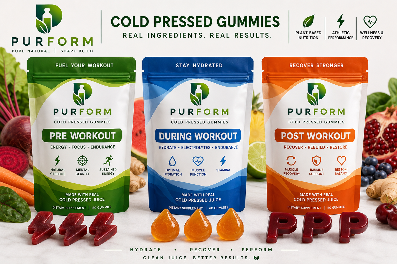 PURFORM Cold Pressed Gummies